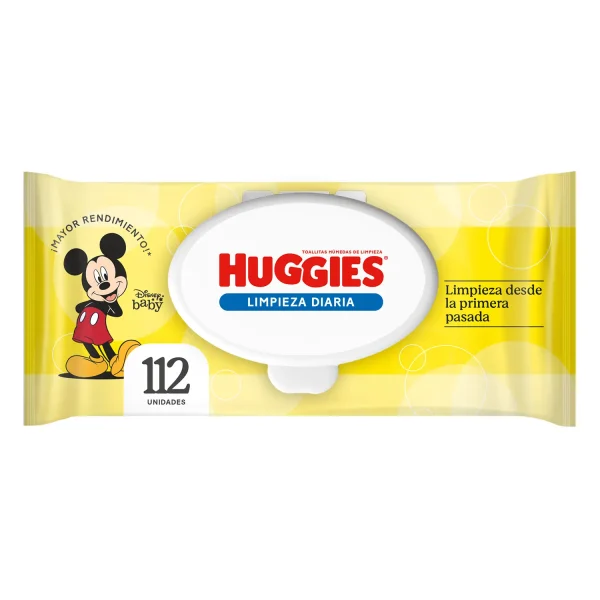 TOALLITAS HUGGIES LIMPIEZA DIARIA 112 Uds