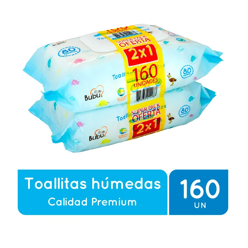 th-bubu-toalla-humeda-160 TOALLITAS HUMEDAS BUBU PREMIUM CON ACEITE DE EMU PACK 160 Unidades - Imagen 1