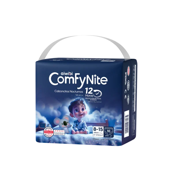 AIWIBI COMFYNITE CALZONCITOS NOCTURNOS TALLA L-XL 10u [27 a 57Kgs]