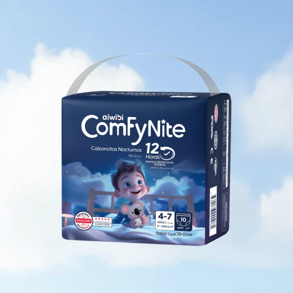 AIWIBI COMFYNITE CALZONCITOS NOCTURNOS TALLA S-M 10u [17 a 29Kgs]