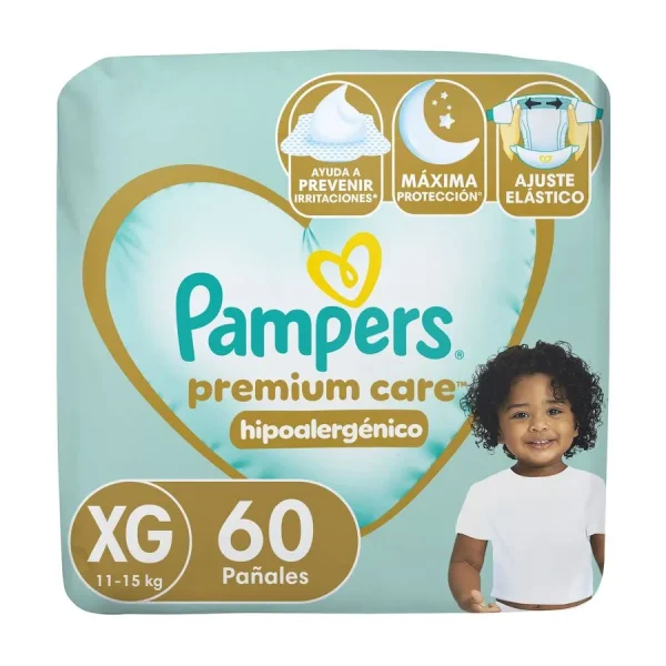 PAMPERS PREMIUM CARE TALLA XXG 60u (14- 18Kg)