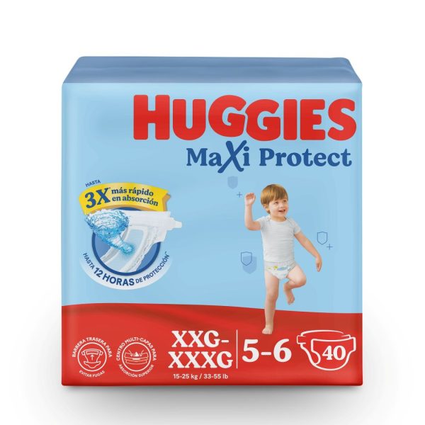 HUGGIES MAXI PROTECT TALLA XXG-XXXG 40u [15 -25 Kgs]