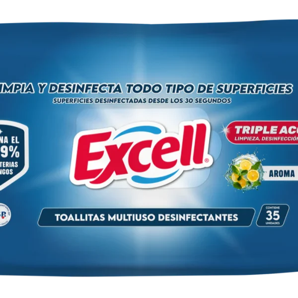 EXCELL TOALLITAS MULTIUSO DESINFECTANTES AROMA FRESH 35u